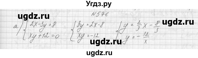 ГДЗ (Решебник к учебнику 2015) по алгебре 9 класс Макарычев Ю.Н. / упражнение / 576