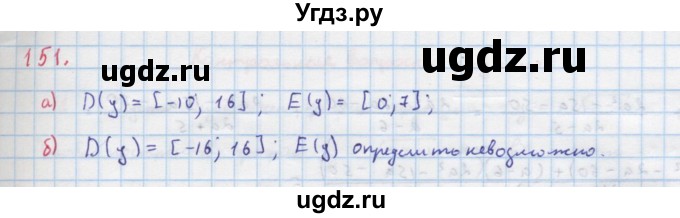 ГДЗ (Решебник к учебнику 2018) по алгебре 9 класс Макарычев Ю.Н. / упражнение / 151