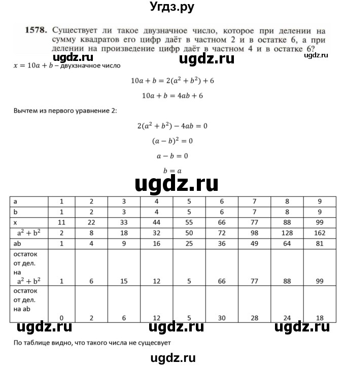 ГДЗ (Решебник к учебнику 2018) по алгебре 9 класс Макарычев Ю.Н. / упражнение / 1578