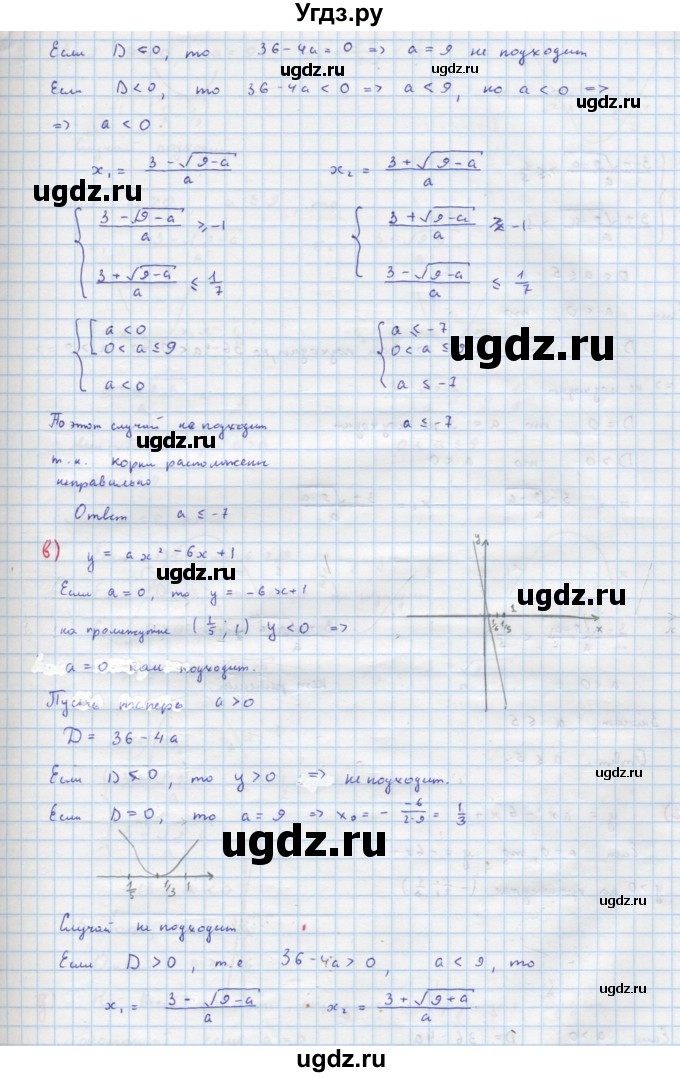 ГДЗ (Решебник к учебнику 2018) по алгебре 9 класс Макарычев Ю.Н. / упражнение / 184(продолжение 2)