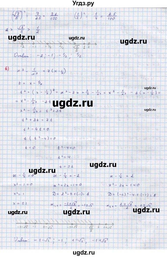 ГДЗ (Решебник к учебнику 2018) по алгебре 9 класс Макарычев Ю.Н. / упражнение / 260(продолжение 3)