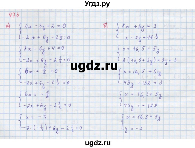 ГДЗ (Решебник к учебнику 2018) по алгебре 9 класс Макарычев Ю.Н. / упражнение / 473