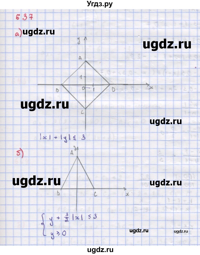 ГДЗ (Решебник к учебнику 2018) по алгебре 9 класс Макарычев Ю.Н. / упражнение / 637