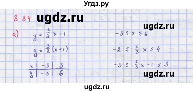 ГДЗ (Решебник к учебнику 2018) по алгебре 9 класс Макарычев Ю.Н. / упражнение / 884