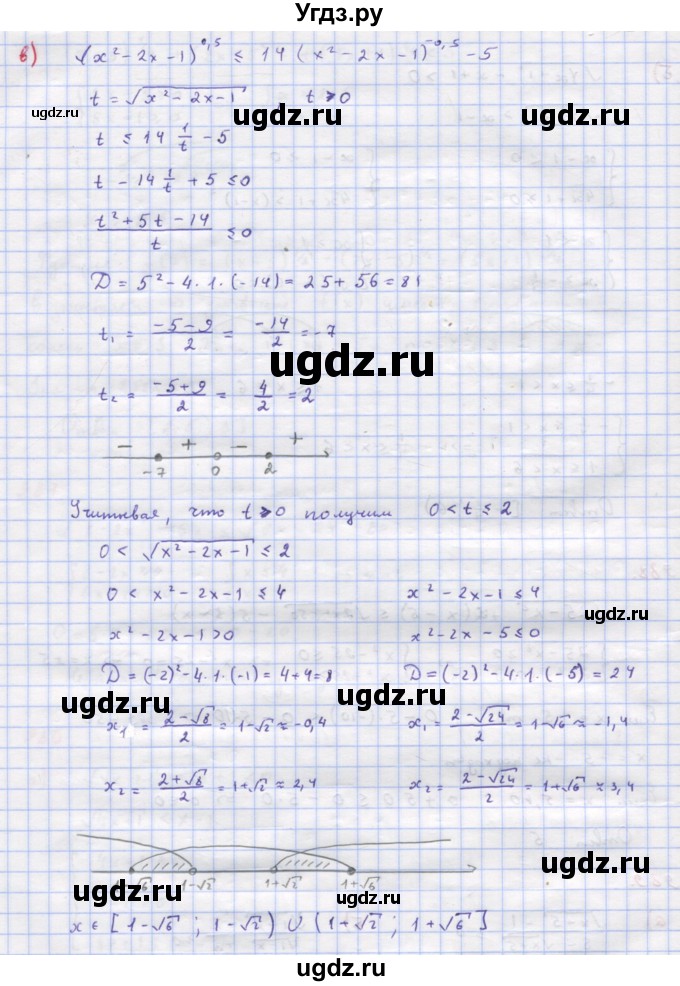 ГДЗ (Решебник к учебнику 2018) по алгебре 9 класс Макарычев Ю.Н. / упражнение / 989(продолжение 2)