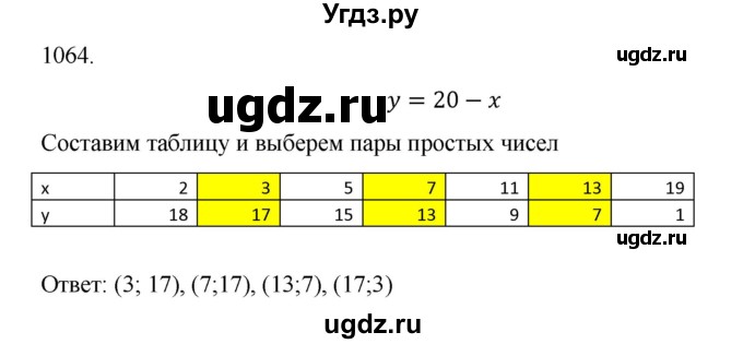 ГДЗ (Решебник к учебнику 2022) по алгебре 9 класс Макарычев Ю.Н. / упражнение / 1064