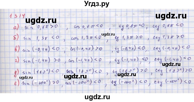 ГДЗ (Решебник к учебнику 2022) по алгебре 9 класс Макарычев Ю.Н. / упражнение / 1314