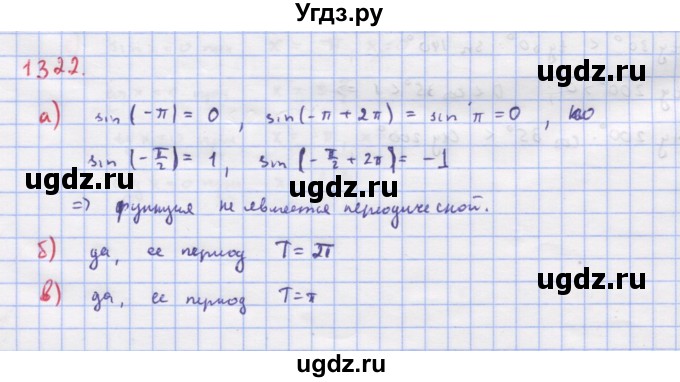 ГДЗ (Решебник к учебнику 2022) по алгебре 9 класс Макарычев Ю.Н. / упражнение / 1322