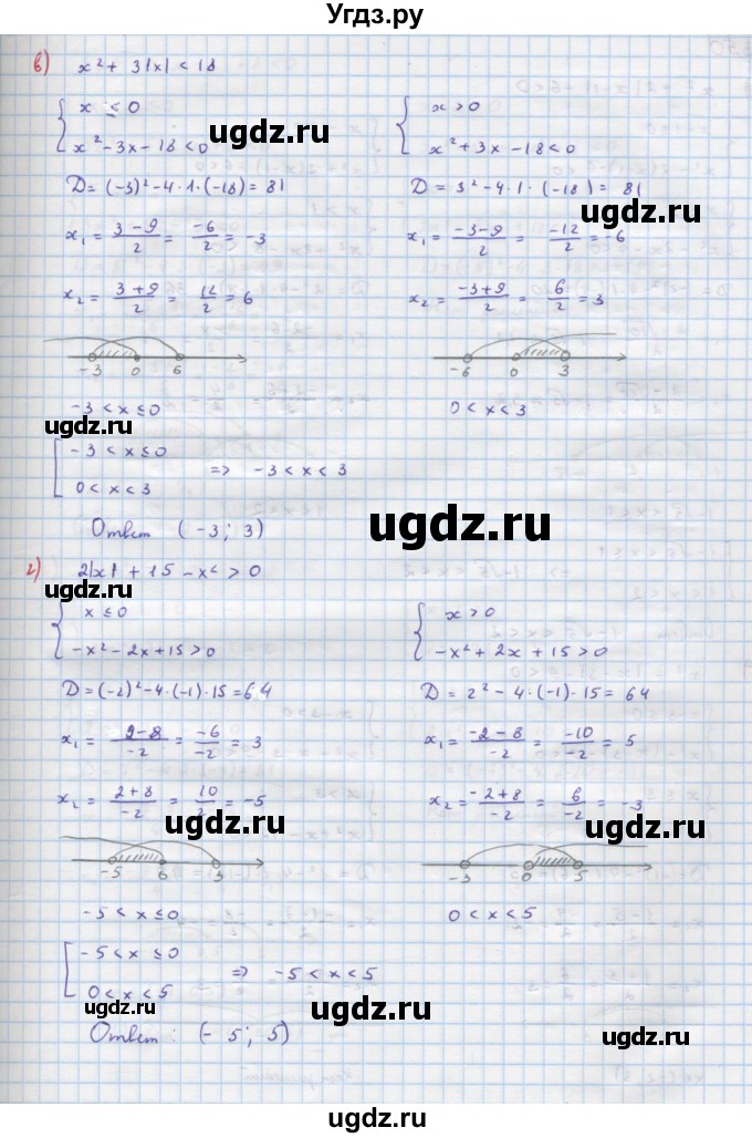 ГДЗ (Решебник к учебнику 2022) по алгебре 9 класс Макарычев Ю.Н. / упражнение / 349(продолжение 2)