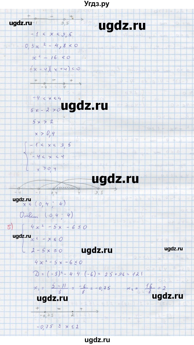 ГДЗ (Решебник к учебнику 2022) по алгебре 9 класс Макарычев Ю.Н. / упражнение / 417(продолжение 2)