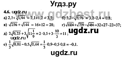 ГДЗ (Решебник №2) по алгебре 8 класс (задачник) Галицкий М.Л. / § 4 / 4.6