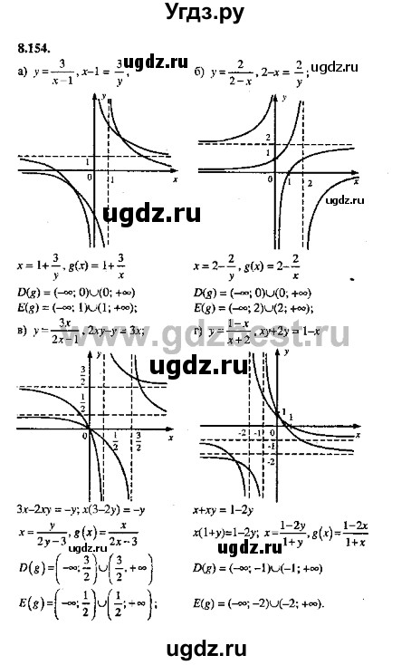 ГДЗ (Решебник №2) по алгебре 8 класс (задачник) Галицкий М.Л. / § 8 / 8.154