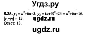ГДЗ (Решебник №2) по алгебре 8 класс (задачник) Галицкий М.Л. / § 8 / 8.35