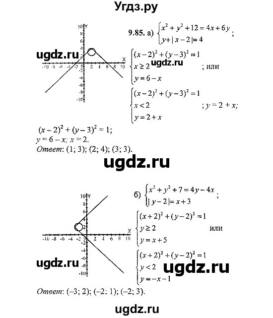ГДЗ (Решебник №2) по алгебре 8 класс (задачник) Галицкий М.Л. / § 9 / 9.85