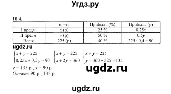 ГДЗ (Решебник №2) по алгебре 8 класс (задачник) Галицкий М.Л. / § 10 / 10.4