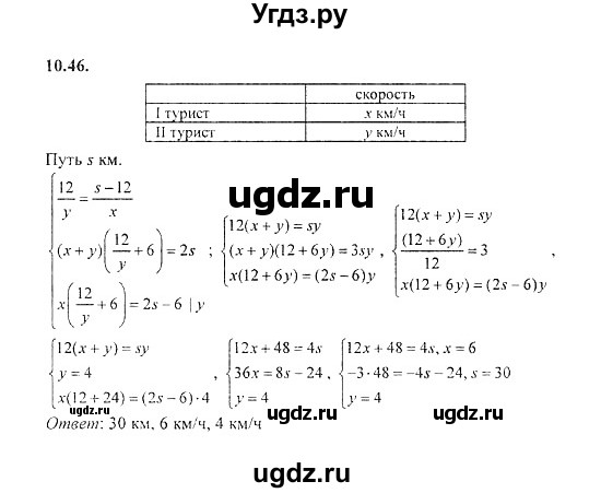ГДЗ (Решебник №2) по алгебре 8 класс (задачник) Галицкий М.Л. / § 10 / 10.46