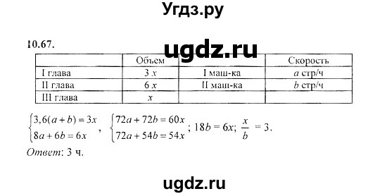 ГДЗ (Решебник №2) по алгебре 8 класс (задачник) Галицкий М.Л. / § 10 / 10.67
