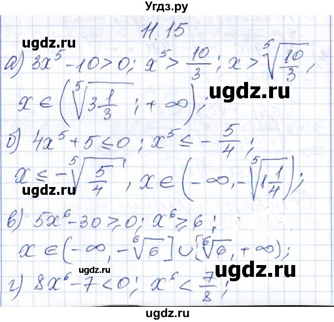ГДЗ (Решебник №1) по алгебре 8 класс (задачник) Галицкий М.Л. / § 11 / 11.15