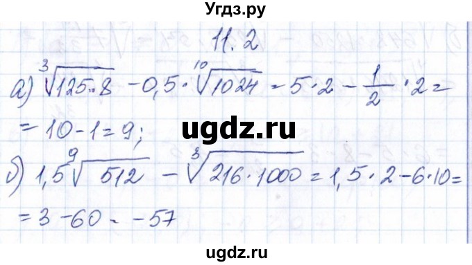 ГДЗ (Решебник №1) по алгебре 8 класс (задачник) Галицкий М.Л. / § 11 / 11.2