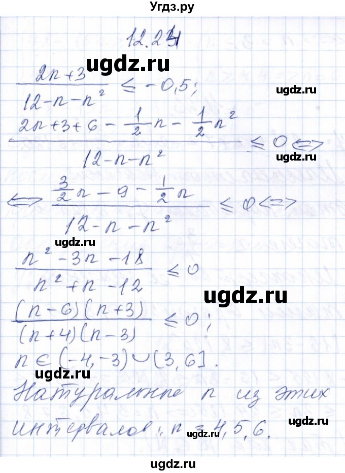 ГДЗ (Решебник №1) по алгебре 8 класс (задачник) Галицкий М.Л. / § 12 / 12.24