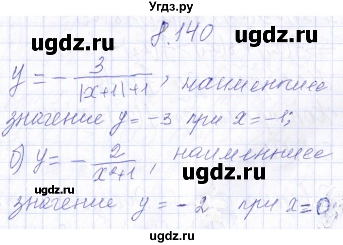 ГДЗ (Решебник №1) по алгебре 8 класс (задачник) Галицкий М.Л. / § 8 / 8.140