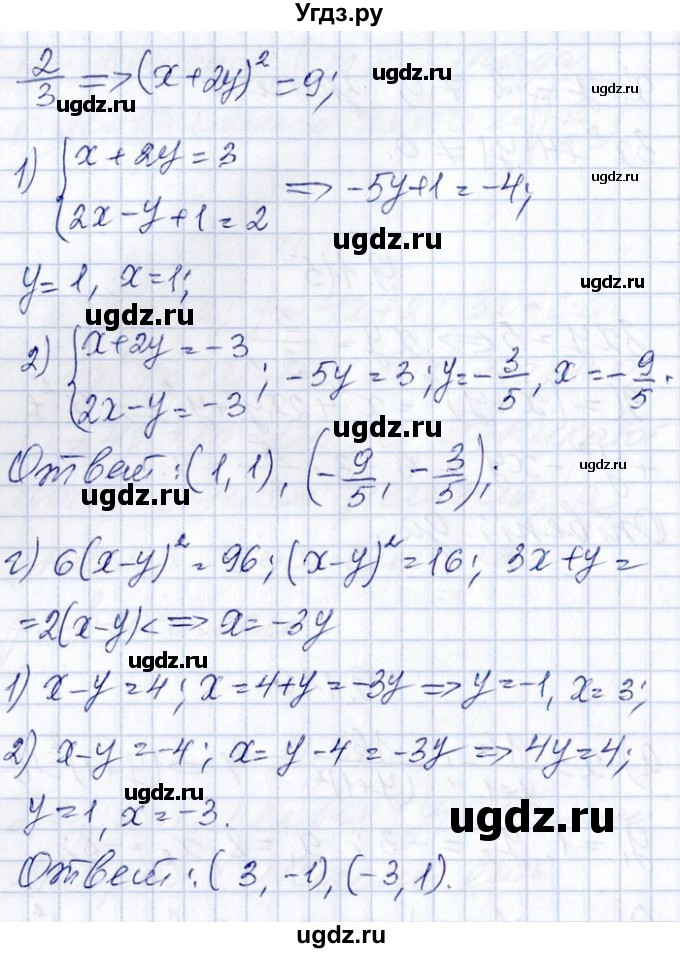 ГДЗ (Решебник №1) по алгебре 8 класс (задачник) Галицкий М.Л. / § 9 / 9.116(продолжение 2)