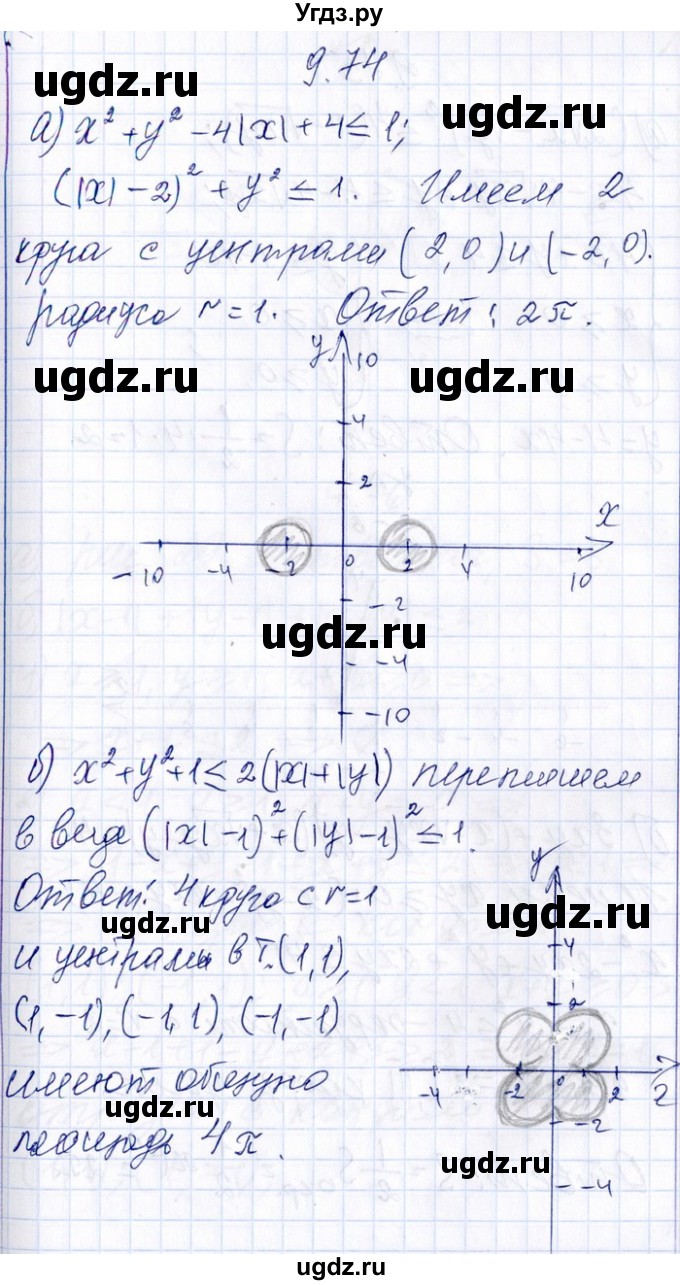 ГДЗ (Решебник №1) по алгебре 8 класс (задачник) Галицкий М.Л. / § 9 / 9.74