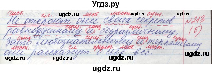 ГДЗ (Решебник) по русскому языку 4 класс Нечаева Н.В. / упражнение номер / 213(продолжение 3)