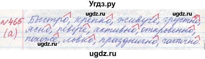 ГДЗ (Решебник) по русскому языку 4 класс Нечаева Н.В. / упражнение номер / 465(продолжение 3)