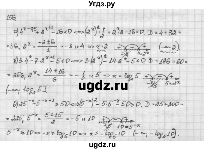 ГДЗ (Решебник) по алгебре 10 класс Никольский С.М. / Задания для повторения / 156