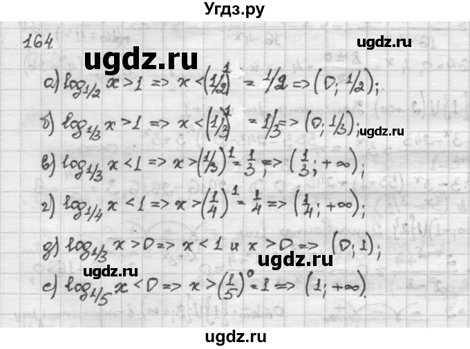 ГДЗ (Решебник) по алгебре 10 класс Никольский С.М. / Задания для повторения / 164