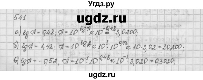ГДЗ (Решебник) по алгебре 10 класс Никольский С.М. / § 5. логарифмы. / 5.41