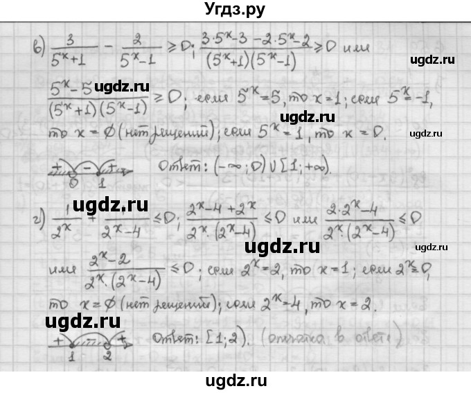 ГДЗ (Решебник) по алгебре 10 класс Никольский С.М. / § 6. показательные и логарифмические уравнения неравенства. / 6.58(продолжение 2)