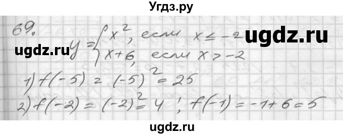 ГДЗ (Решебник) по алгебре 8 класс (дидактические материалы) Мерзляк А.Г. / вариант 3 номер / 69