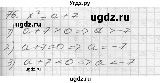 ГДЗ (Решебник) по алгебре 8 класс (дидактические материалы) Мерзляк А.Г. / вариант 3 номер / 76