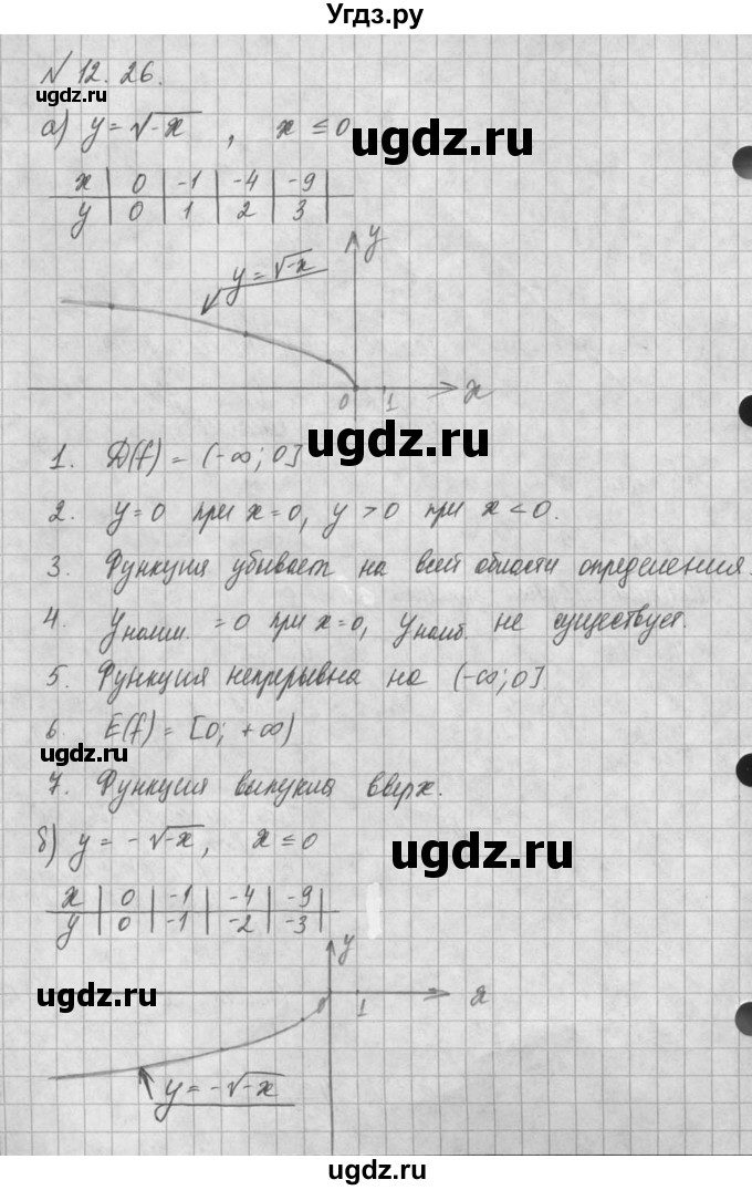 ГДЗ (Решебник) по алгебре 8 класс (задачник) А.Г. Мордкович / § 12 номер / 26