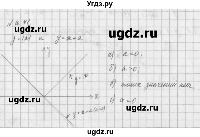 ГДЗ (Решебник) по алгебре 8 класс (задачник) А.Г. Мордкович / § 16 номер / 71