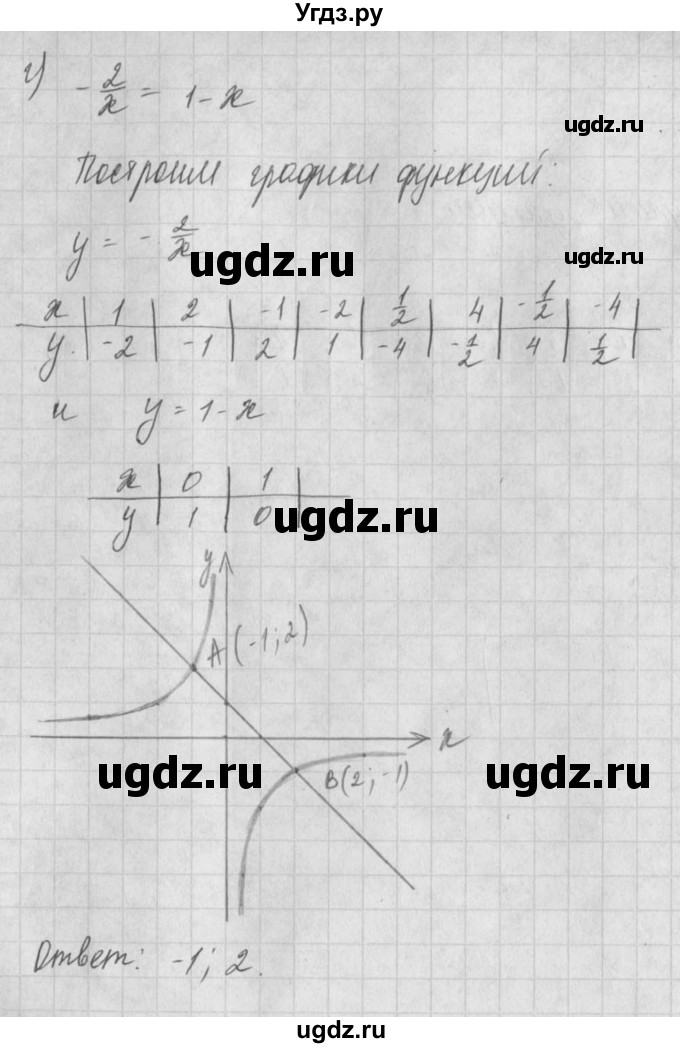 ГДЗ (Решебник) по алгебре 8 класс (задачник) А.Г. Мордкович / § 18 номер / 27(продолжение 3)