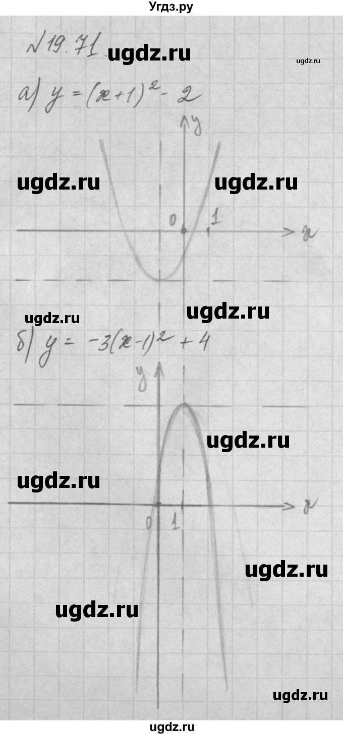 ГДЗ (Решебник) по алгебре 8 класс (задачник) А.Г. Мордкович / § 19 номер / 71