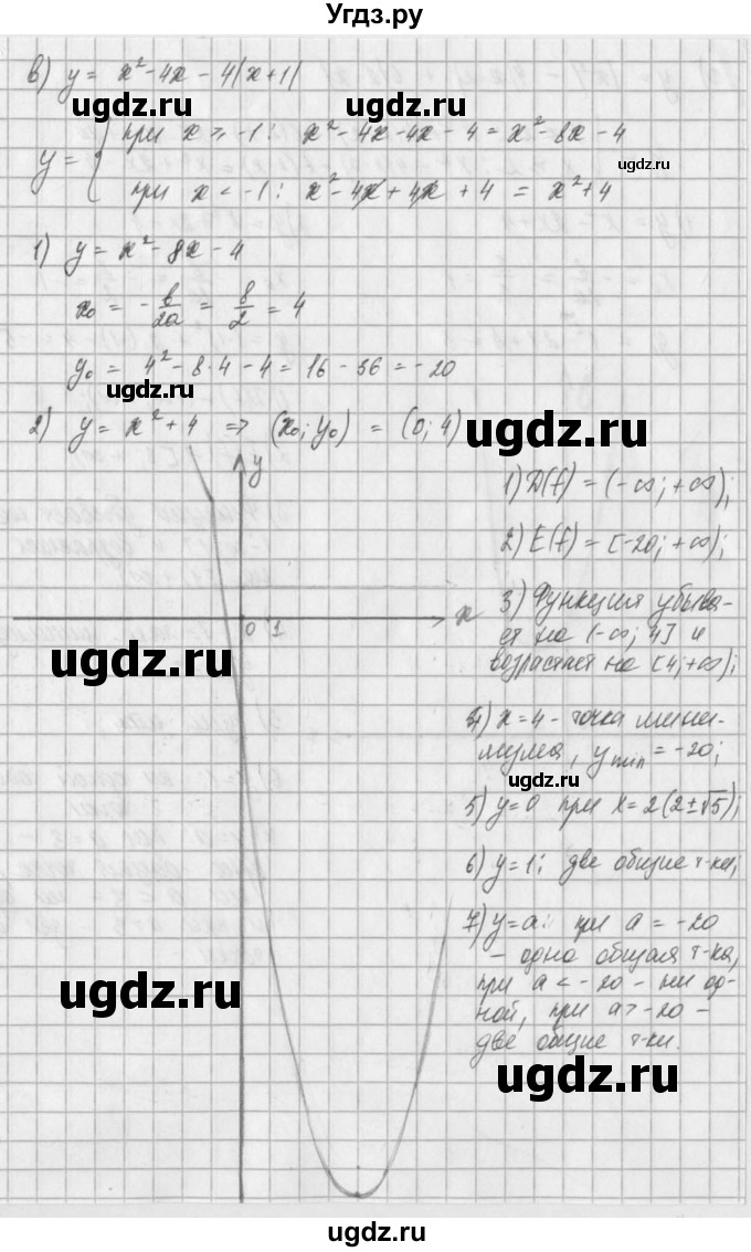 ГДЗ (Решебник) по алгебре 8 класс (задачник) А.Г. Мордкович / § 23 номер / 20(продолжение 3)