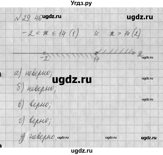 ГДЗ (Решебник) по алгебре 8 класс (задачник) А.Г. Мордкович / § 29 номер / 46