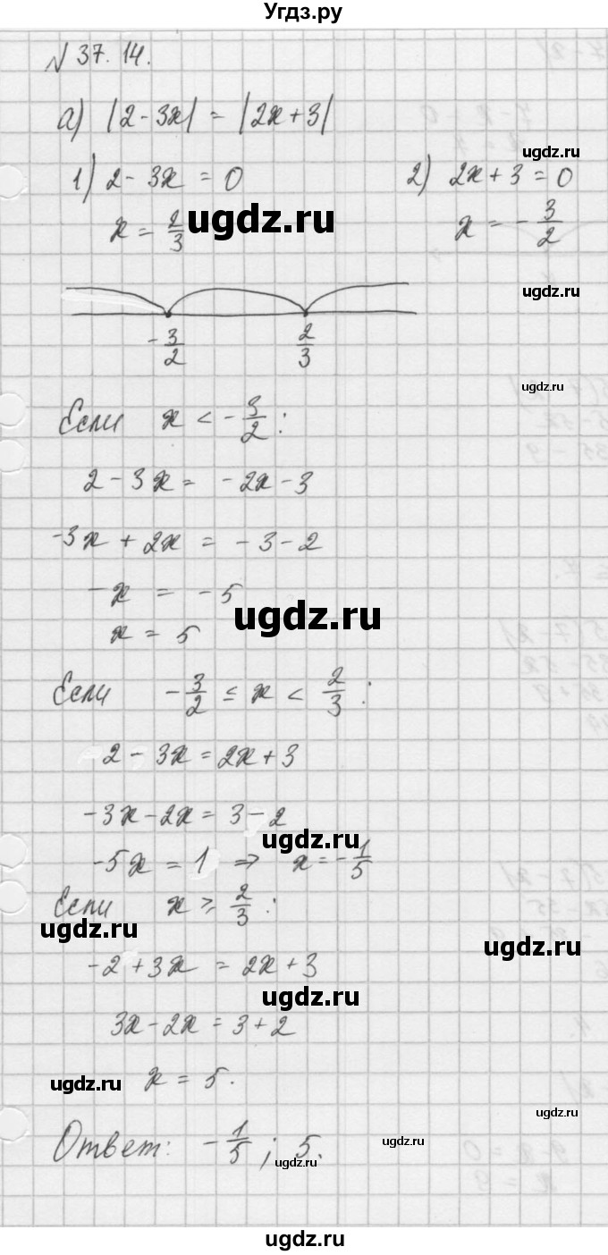 ГДЗ (Решебник) по алгебре 8 класс (задачник) А.Г. Мордкович / § 37 номер / 14