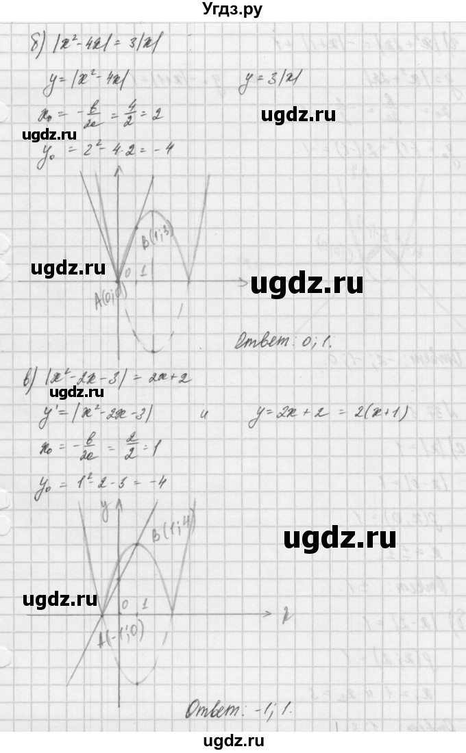 ГДЗ (Решебник) по алгебре 8 класс (задачник) А.Г. Мордкович / § 37 номер / 4(продолжение 2)