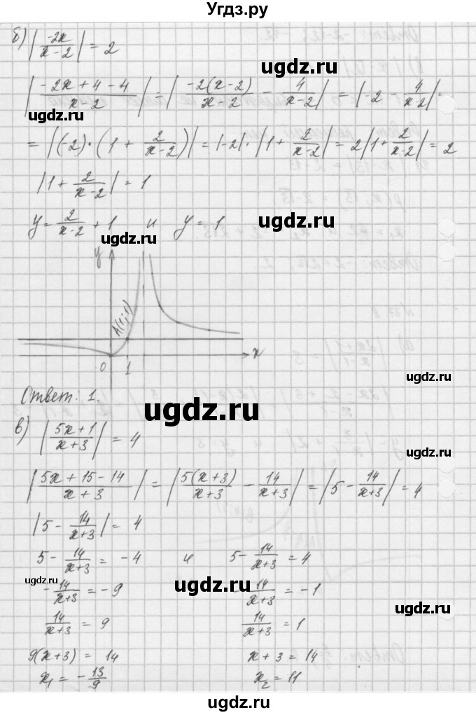 ГДЗ (Решебник) по алгебре 8 класс (задачник) А.Г. Мордкович / § 37 номер / 8(продолжение 2)