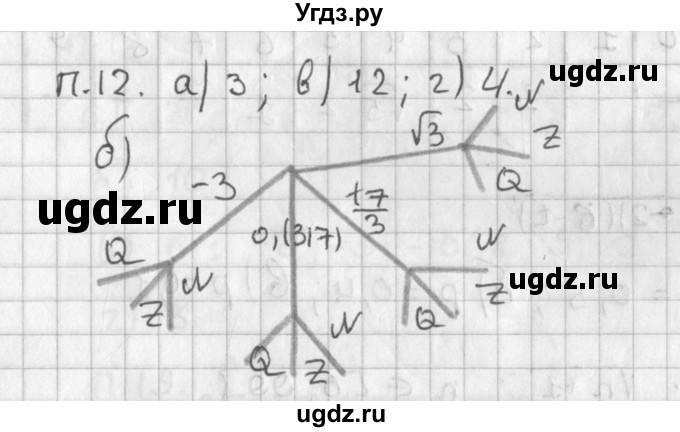 ГДЗ (Решебник) по алгебре 8 класс (задачник) А.Г. Мордкович / комбинаторные задачи номер / 12