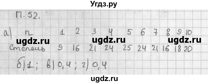 ГДЗ (Решебник) по алгебре 8 класс (задачник) А.Г. Мордкович / комбинаторные задачи номер / 52