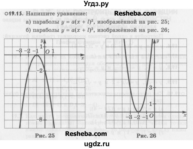 ГДЗ (Учебник) по алгебре 8 класс (задачник) А.Г. Мордкович / § 19 номер / 15