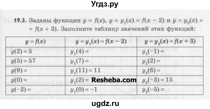 ГДЗ (Учебник) по алгебре 8 класс (задачник) А.Г. Мордкович / § 19 номер / 3