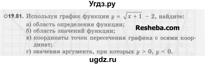 ГДЗ (Учебник) по алгебре 8 класс (задачник) А.Г. Мордкович / § 19 номер / 81
