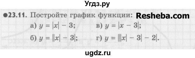ГДЗ (Учебник) по алгебре 8 класс (задачник) А.Г. Мордкович / § 23 номер / 11